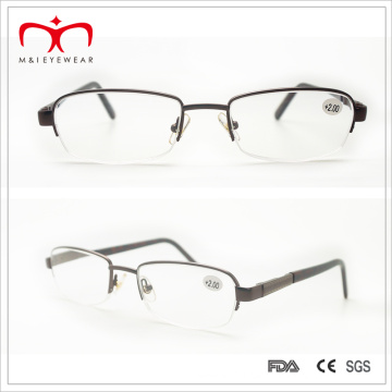 Half Rim Metal Lesebrille mit Spring Temple (WRM503034)